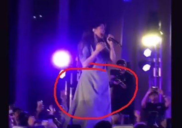 杨丞琳怀孕了吗 演唱会穿着宽松长裙被质疑是怀孕了